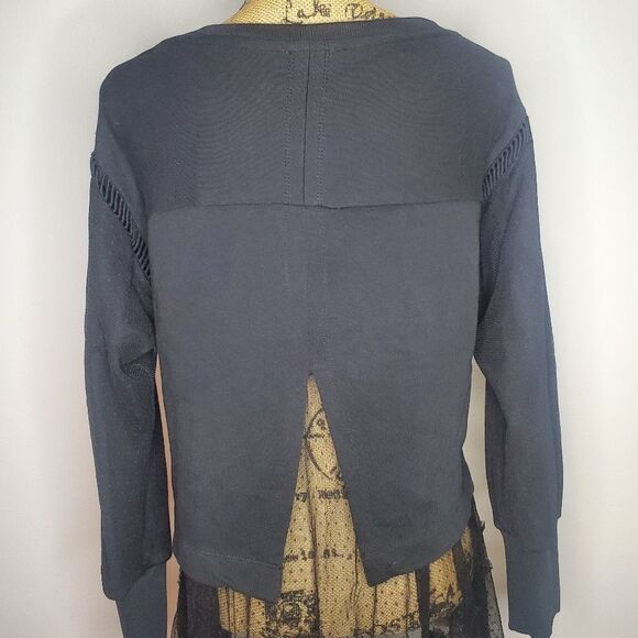 By Anthropologie Tulle Sweatshirt Size XS - Picture 11 of 13